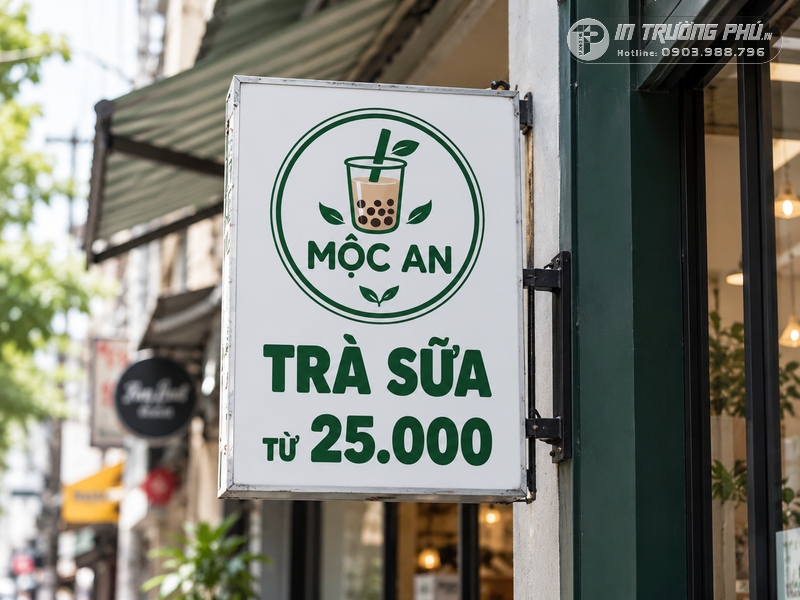 Biển vẫy qu&aacute;n tr&agrave; sữa