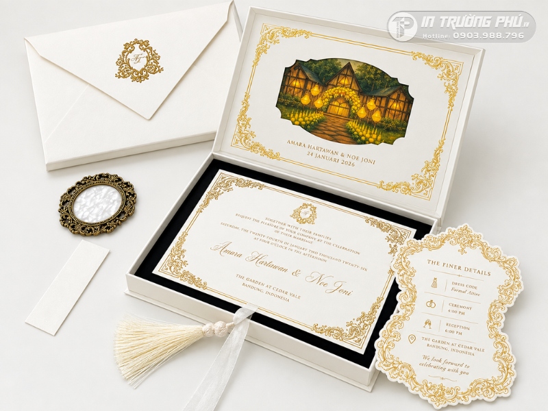 Mẫu thiệp cưới đẹp gi&aacute; rẻ