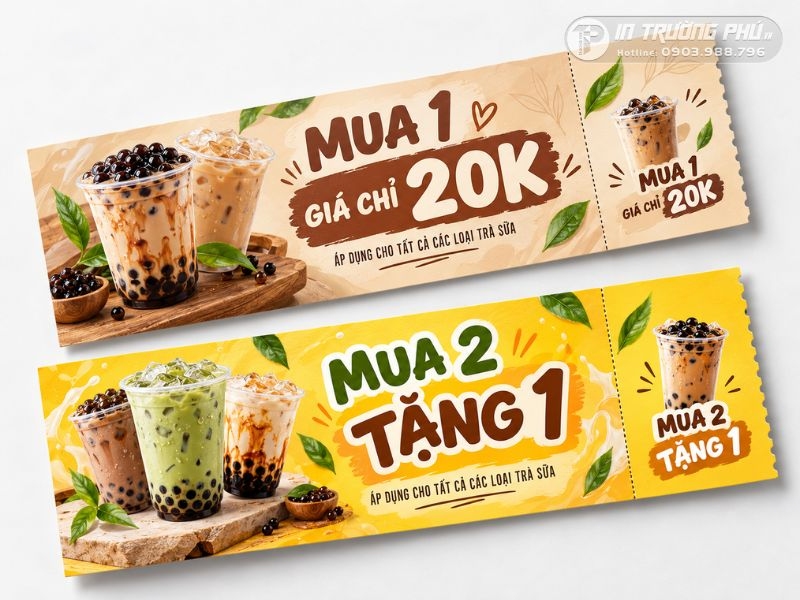Mẫu tờ rơi kết hợp Voucher x&eacute; rảnh mua 2 tặng 1