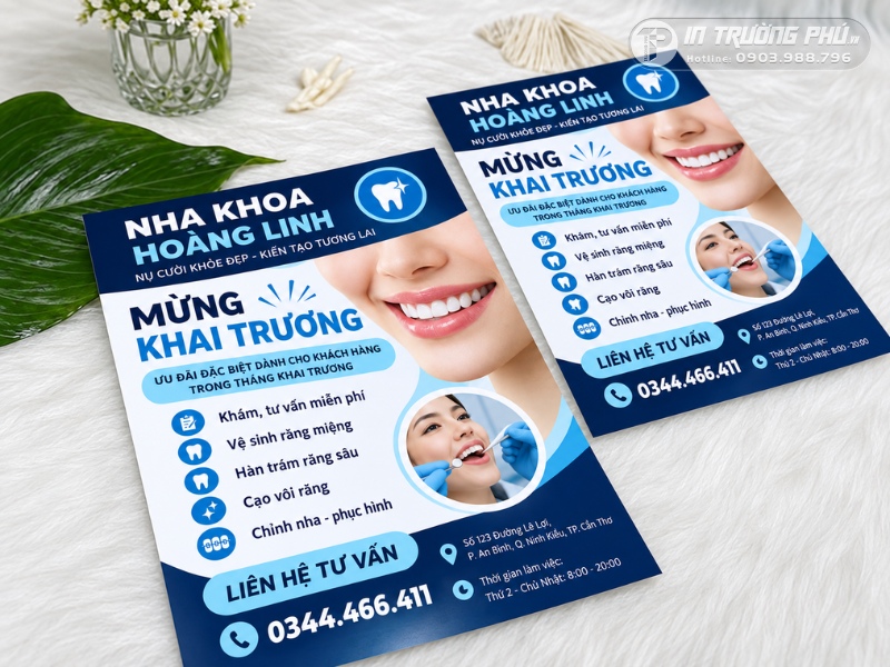 In tờ rơi khai trương