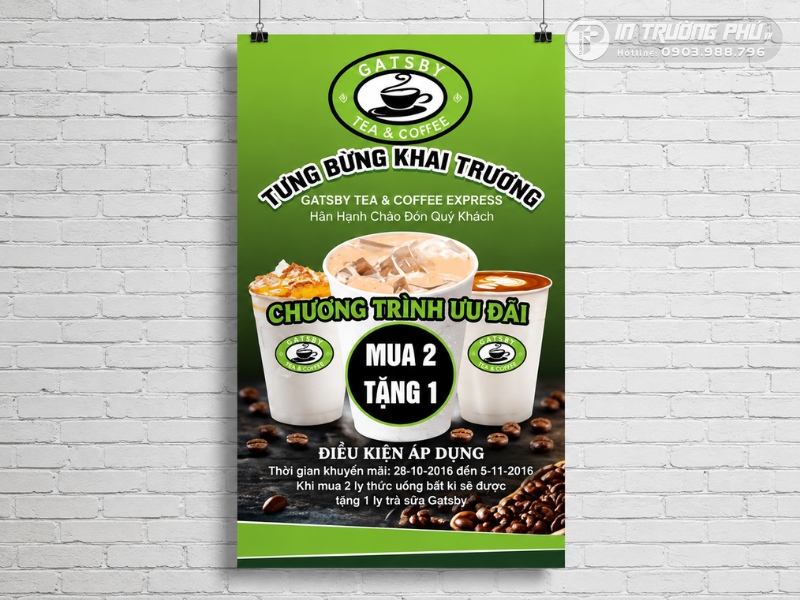 Mẫu tờ rơi quảng c&aacute;o khai trương qu&aacute;n cafe 