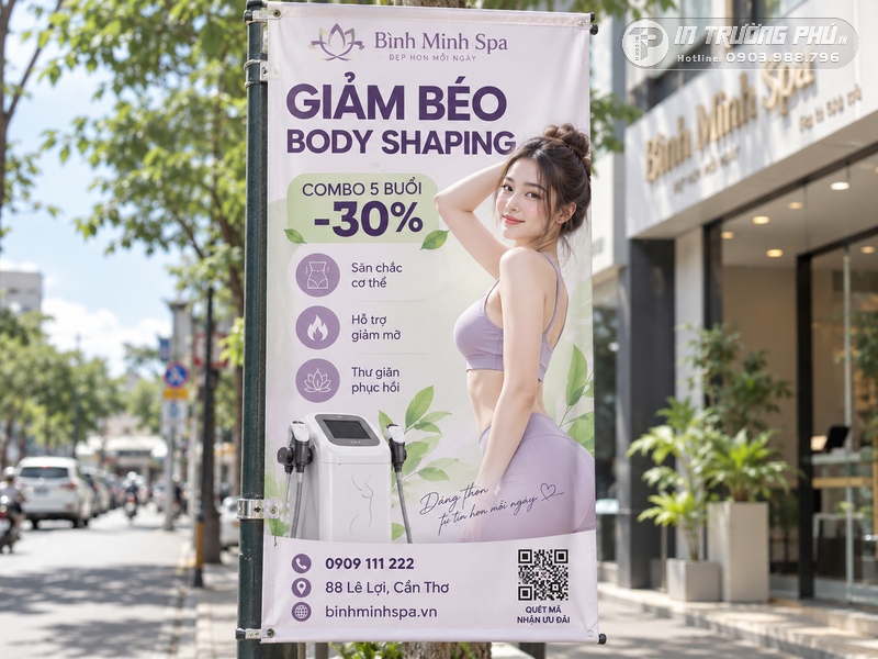 Poster khai trương spa