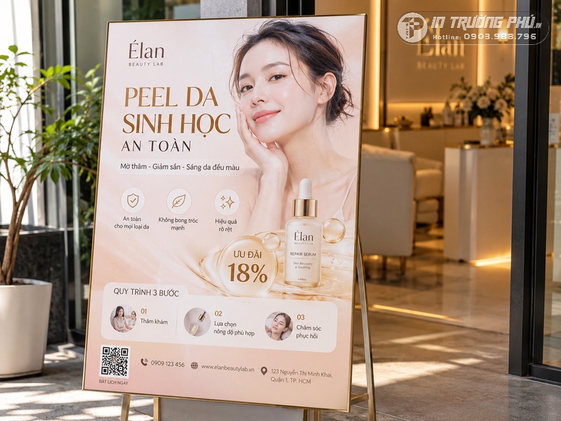 Poster spa giới thiệu sản phẩm mới
