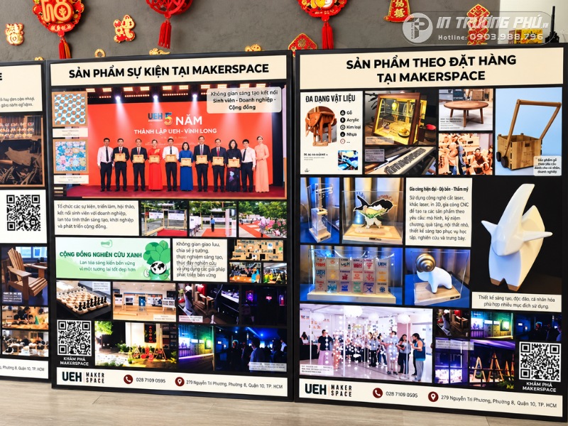 Poster triển l&atilde;m tại trường đại học