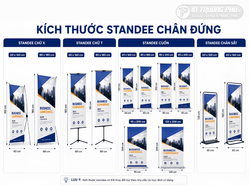 Standee ch&acirc;n đứng