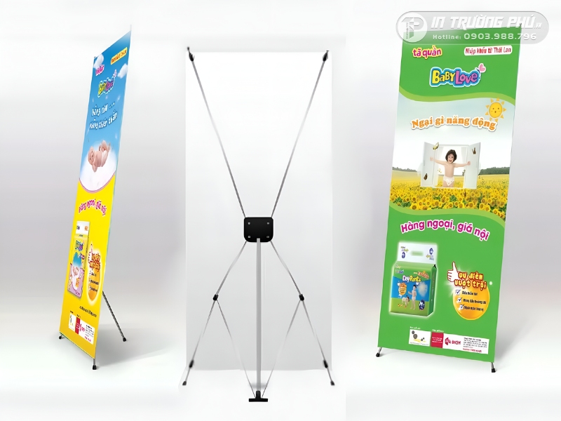 In standee chữ X