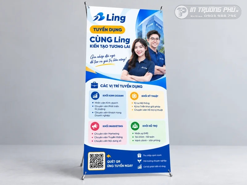 Standee ng&agrave;y hội việc l&agrave;m