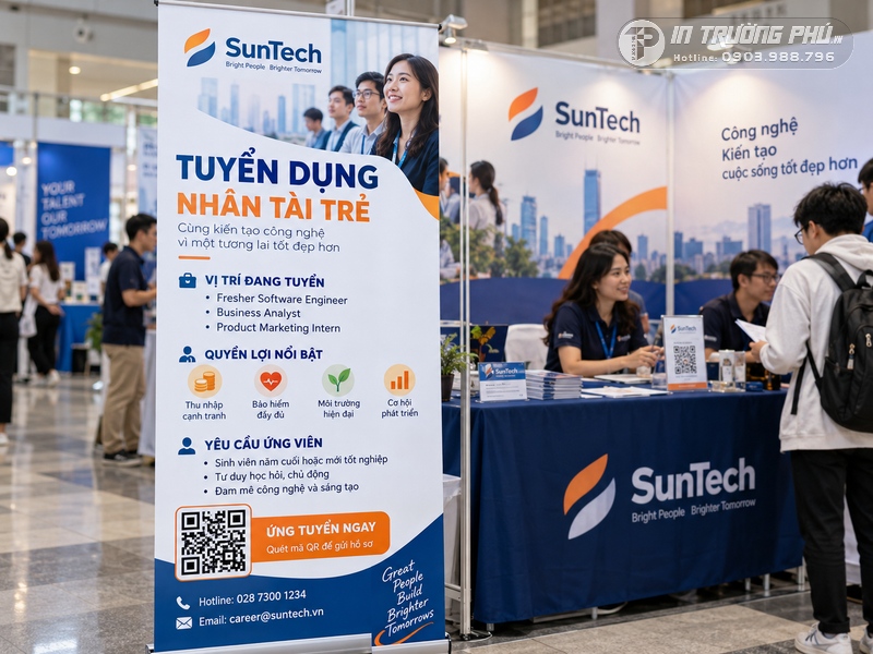 Standee ng&agrave;y hội việc l&agrave;m