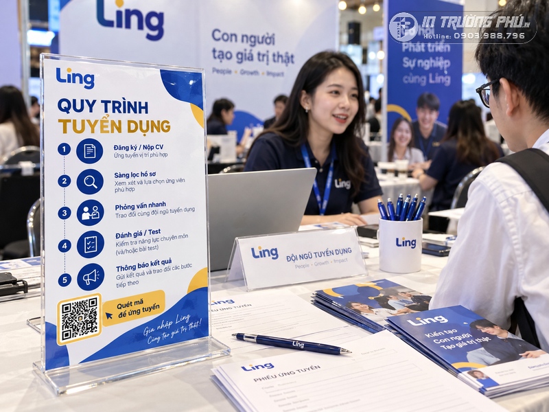 Standee ng&agrave;y hội việc l&agrave;m