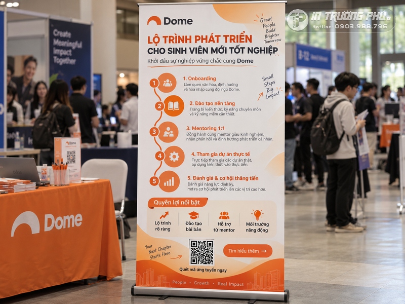 Standee ng&agrave;y hội việc l&agrave;m