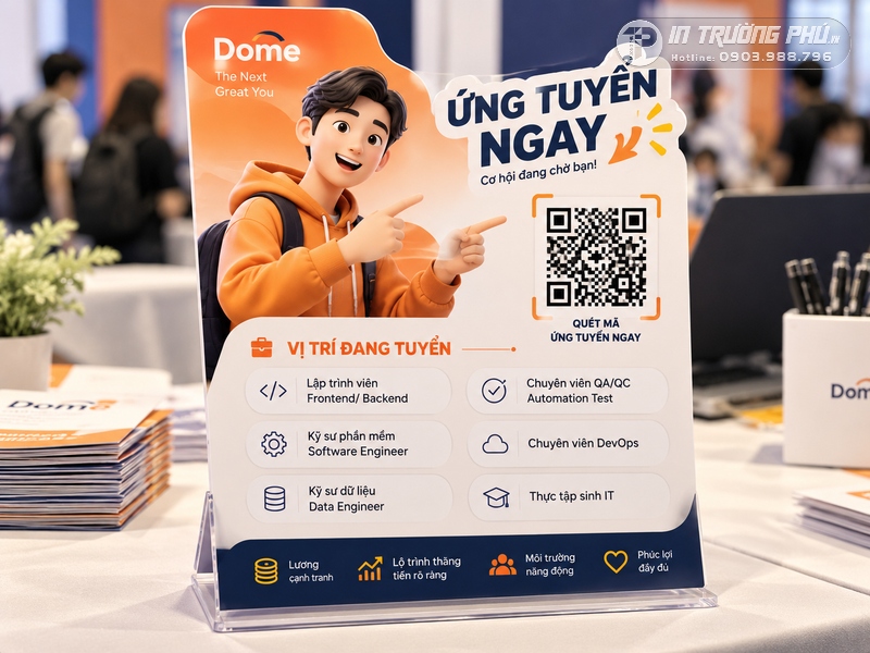 Standee ng&agrave;y hội việc l&agrave;m
