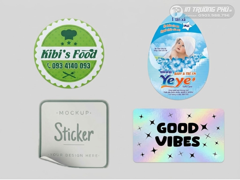 Decal nhựa bế theo h&igrave;nh