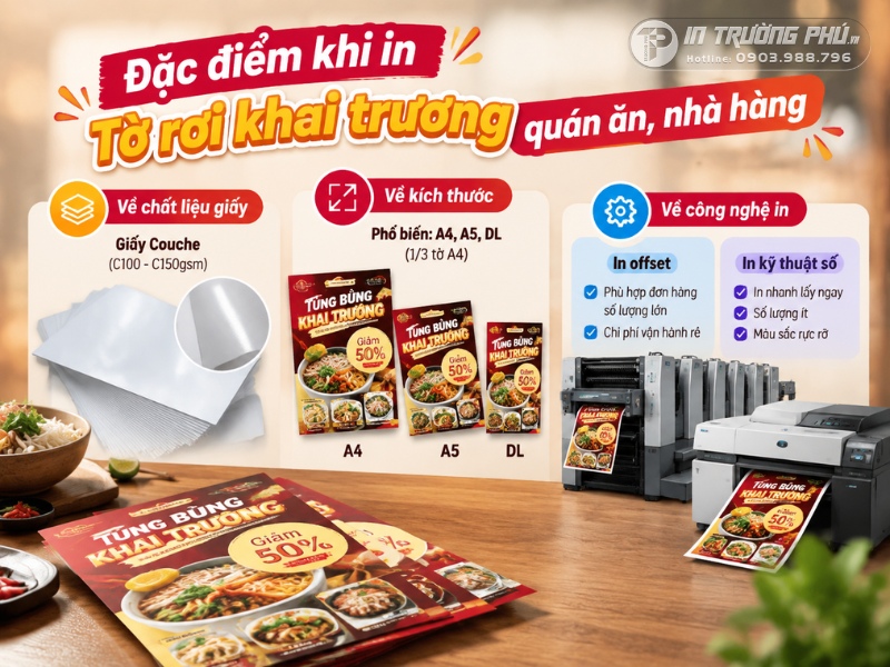 Mẫu tờ rơi khai trương qu&aacute;n ăn