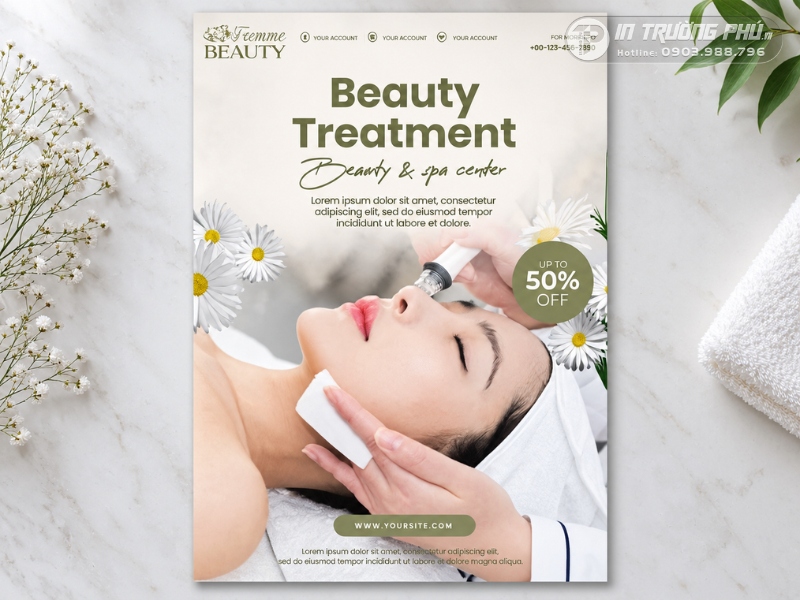 Mẫu tờ rơi khai trương spa