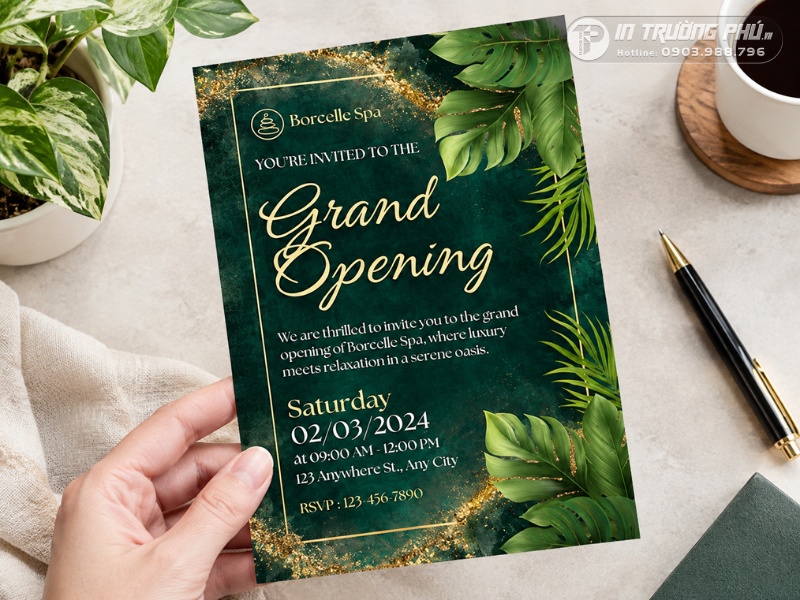 Mẫu tờ rơi khai trương spa