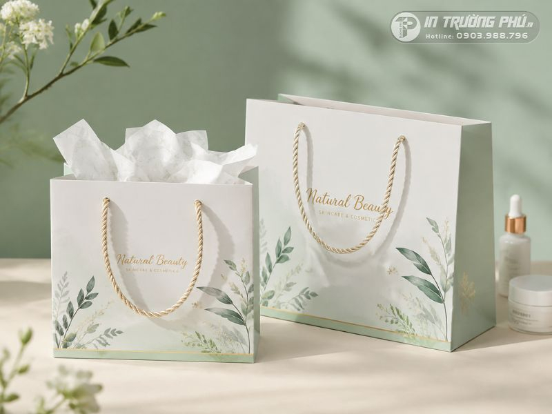 In t&uacute;i giấy đựng mỹ phẩm