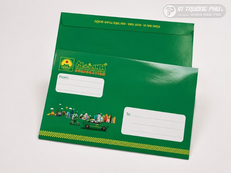 Mẫu in phong b&igrave; giấy Couche