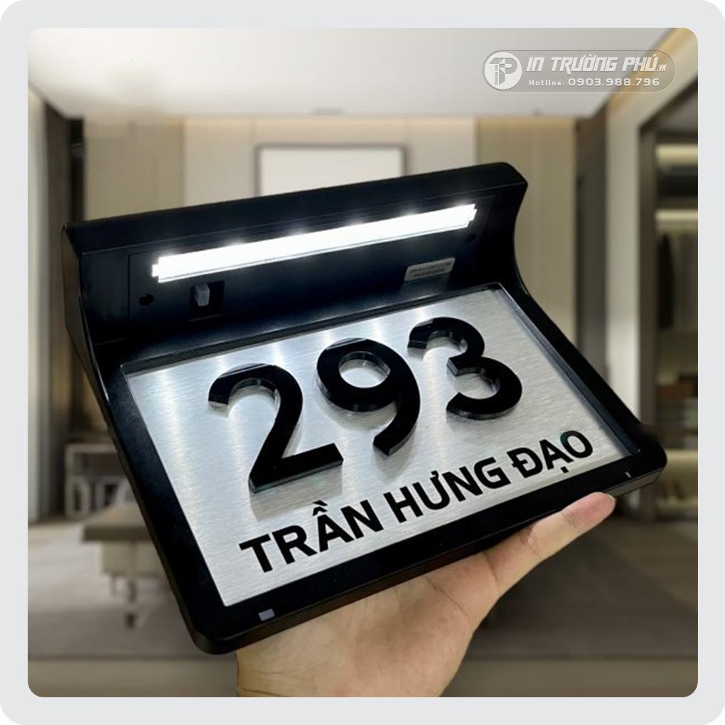Biển số nhà tích hợp đèn Led-BSN-TP017