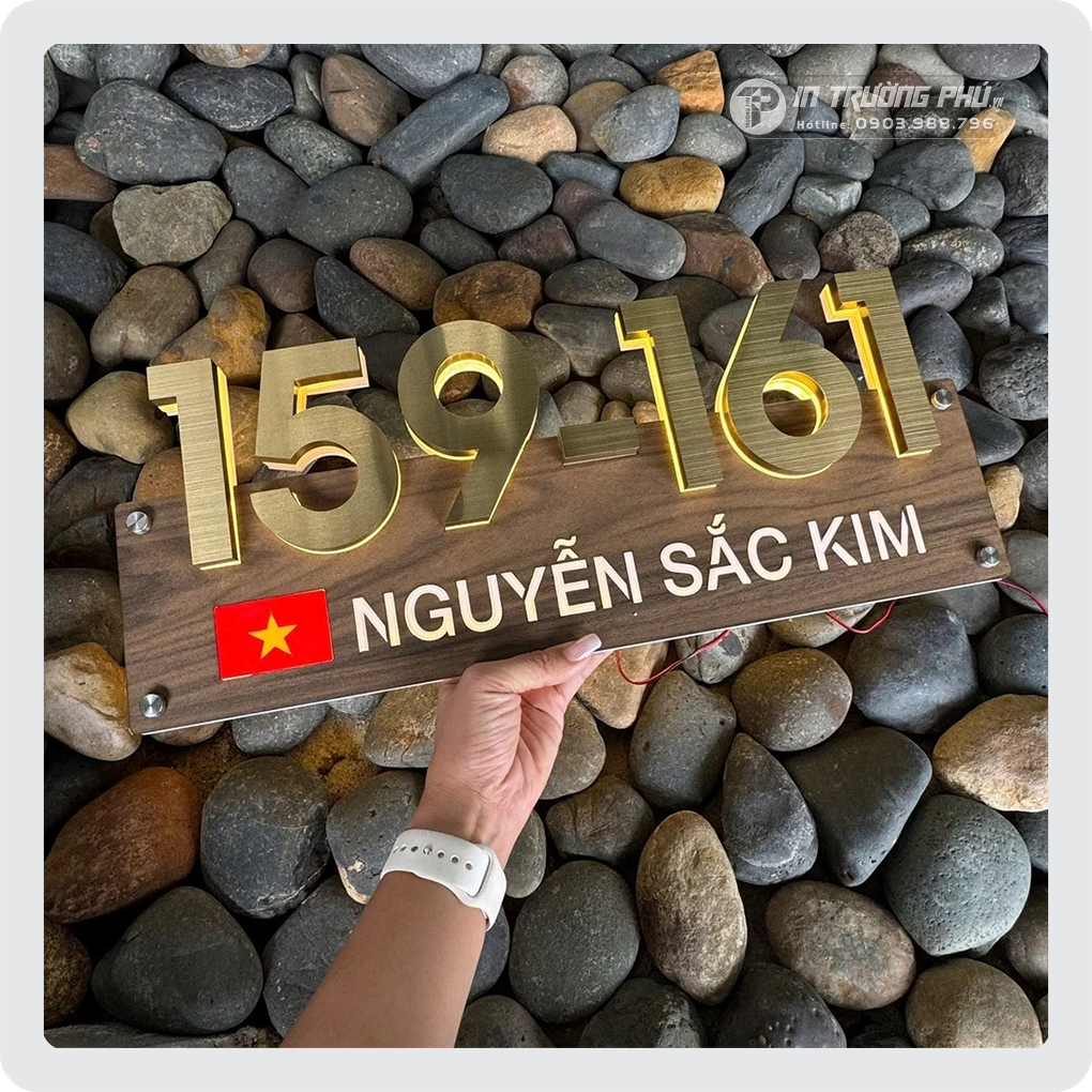Biển số nhà có đèn Led-BSN-TP075