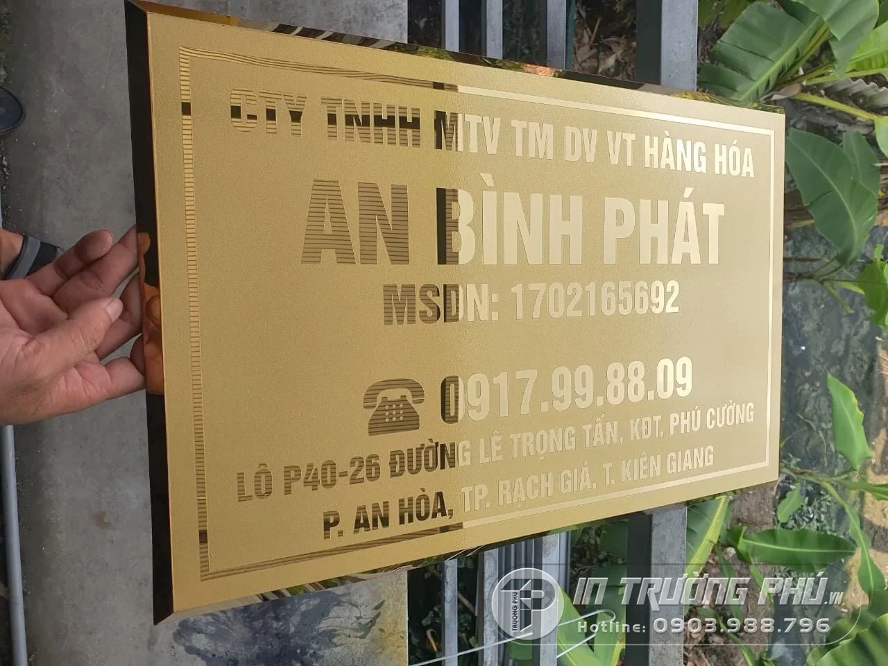 In Ăn M&ograve;n - Ứng Dụng Trong Sản Xuất Biển Số Nh&agrave; V&agrave; Biển C&ocirc;ng Ty