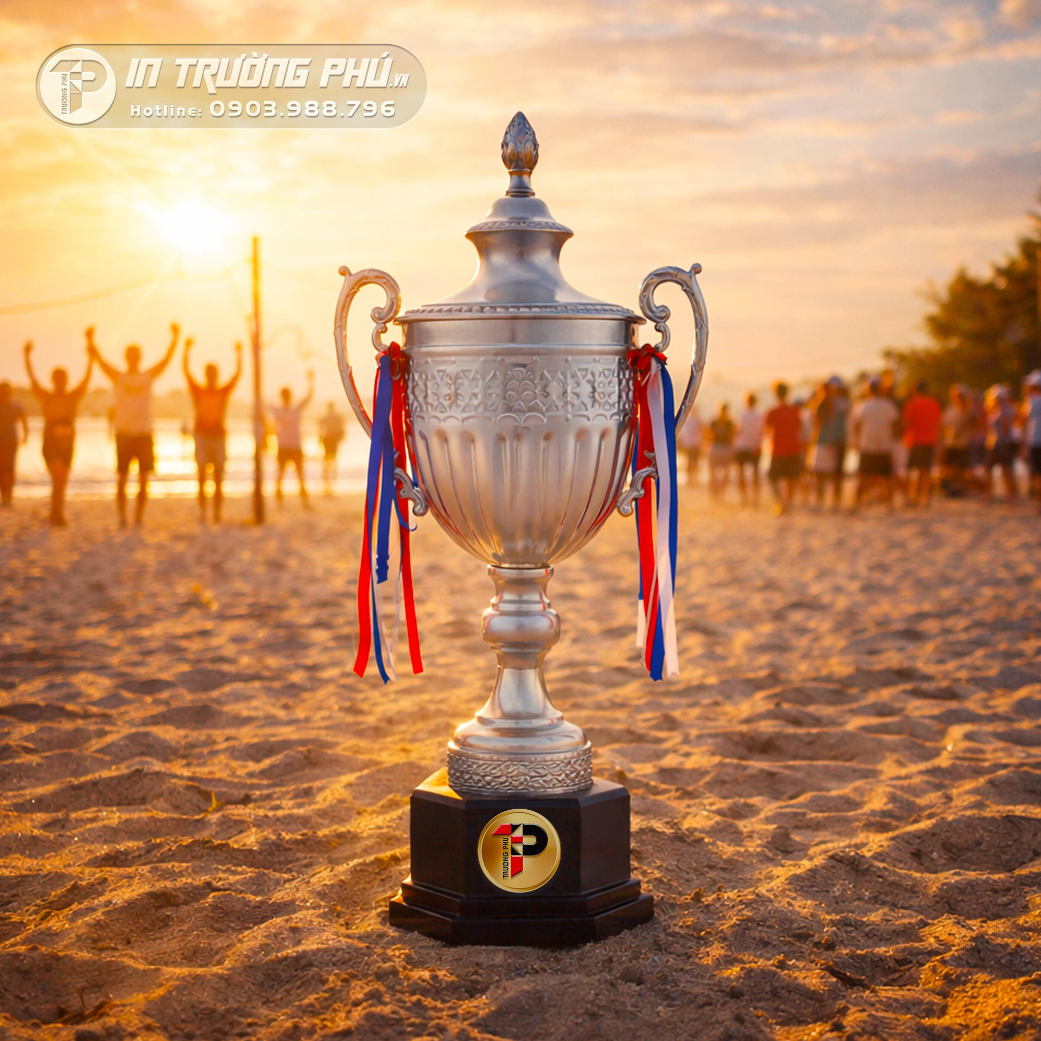 C&uacute;p thể thao - In Trường Ph&uacute; - C&uacute;p Vinh Danh - Qu&agrave; Tặng &Yacute; Nghĩa - Trao Giải Lưu Niệm