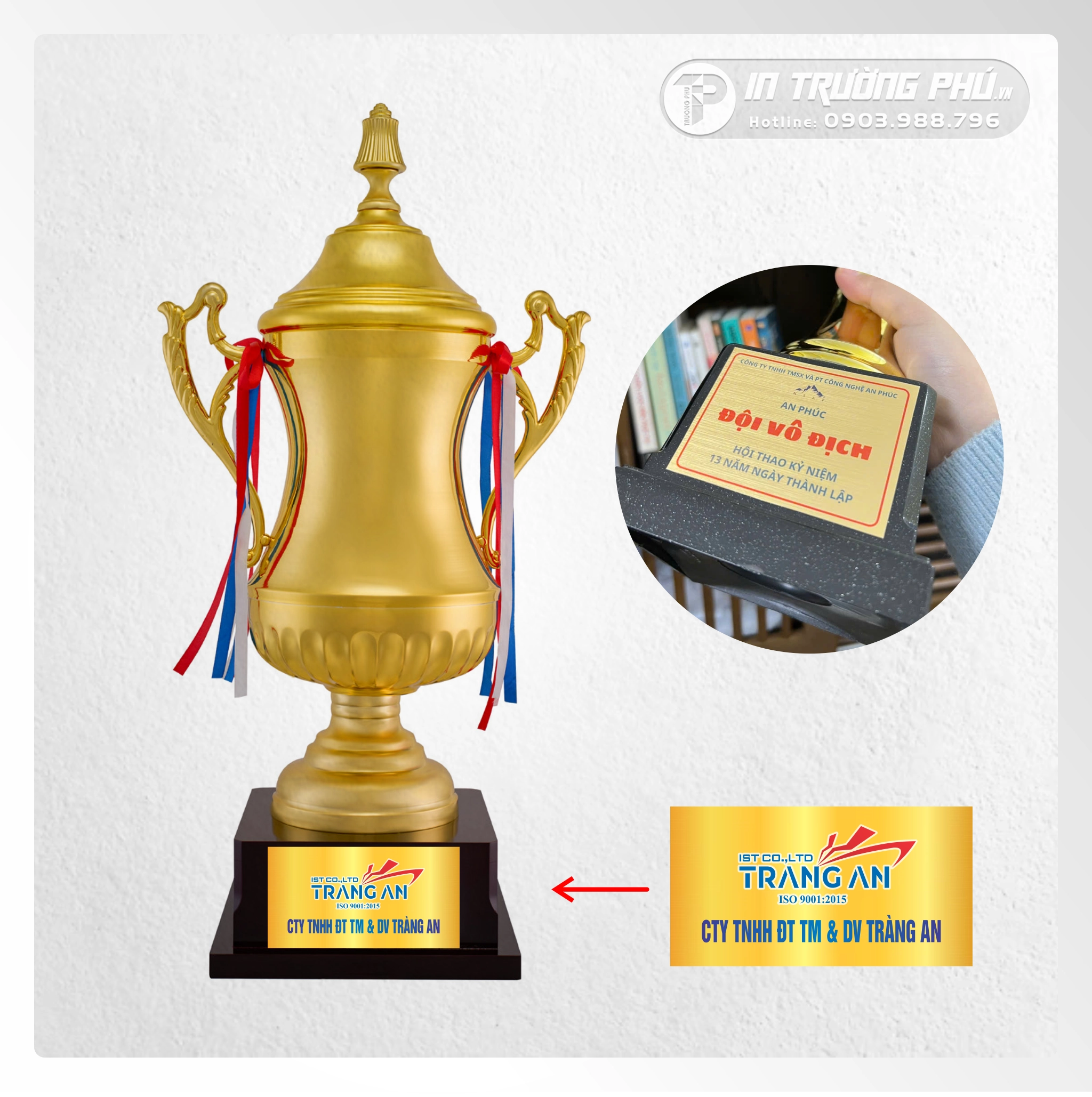 In đế cúp thể thao