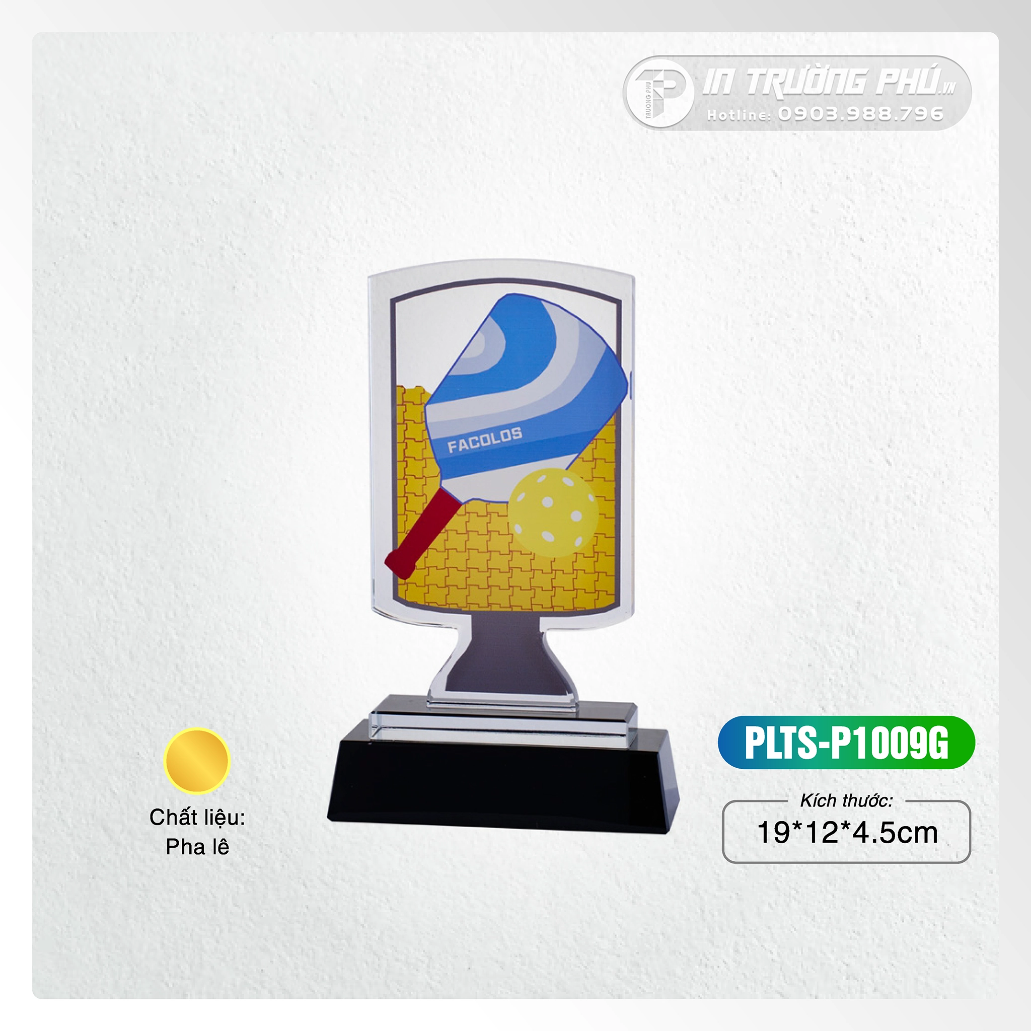 Cúp Pickleball - PLTS-P1009G / PLTS-P1009S / PLTS-P1009C