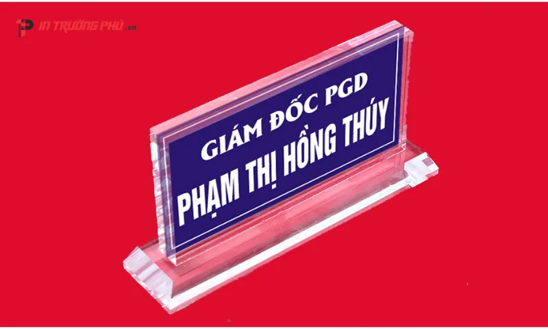 Biển chức danh mica - In Trường Ph&uacute;