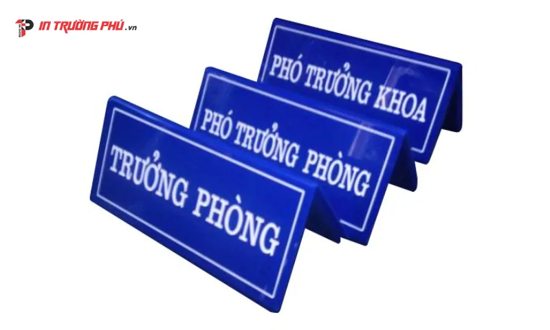 Biển chức danh mica - In Trường Ph&uacute;