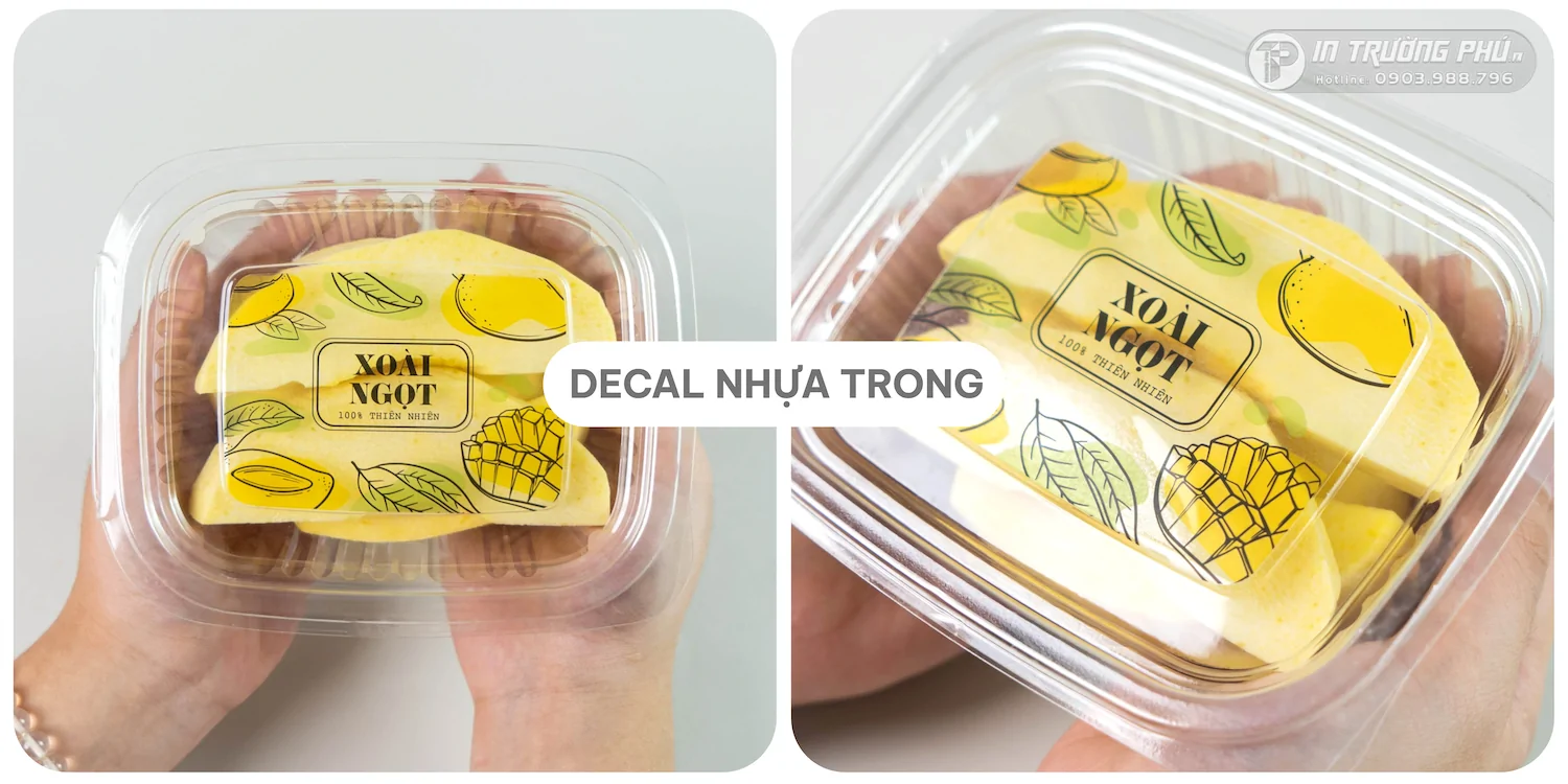 Nh&atilde;n Decal Nhựa - in trường ph&uacute;