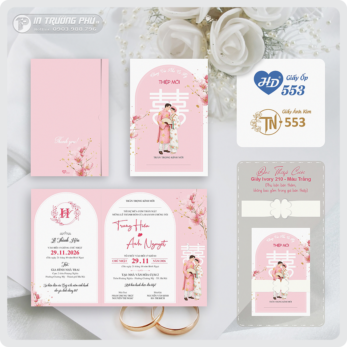 Thiệp cưới HD553