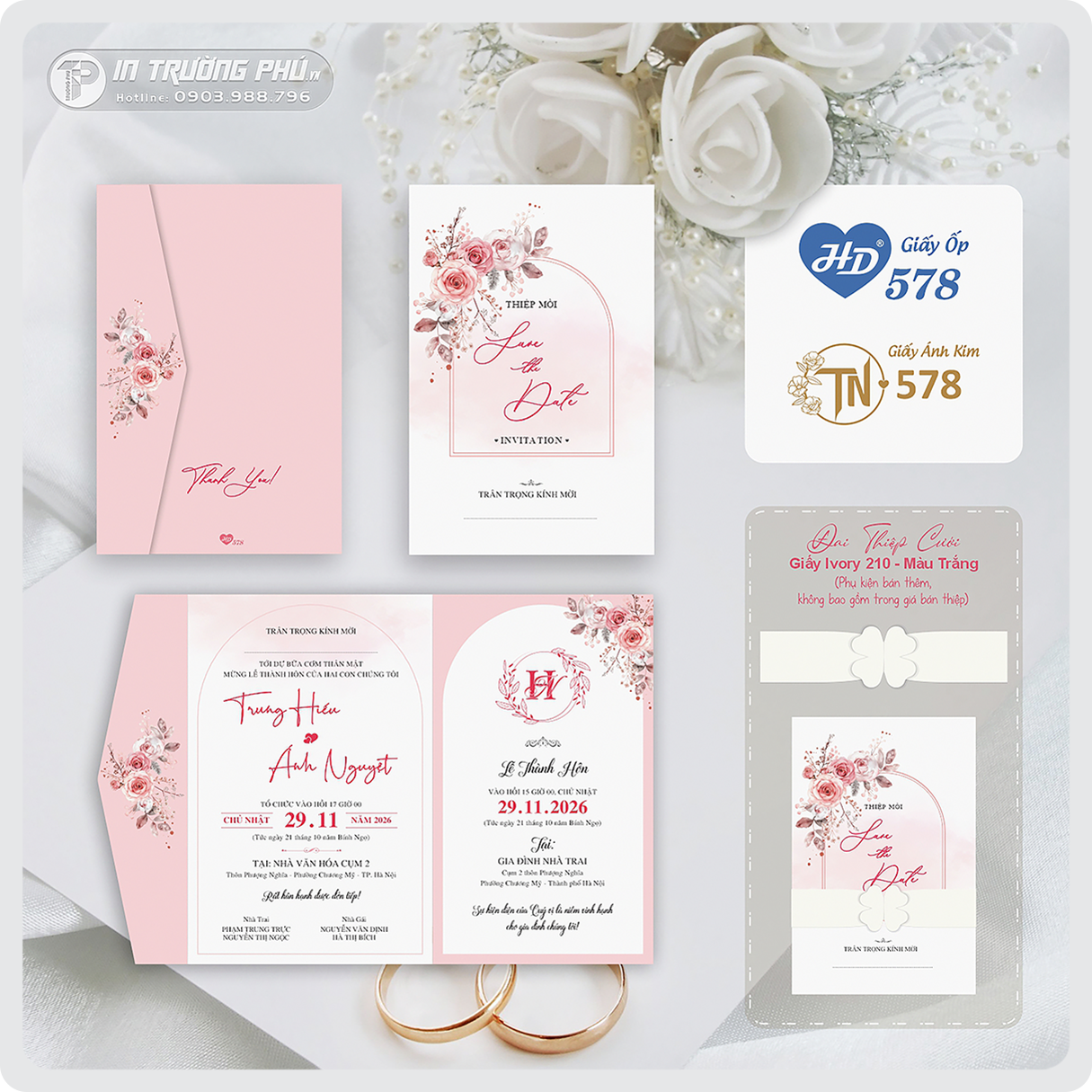 Thiệp cưới HD578