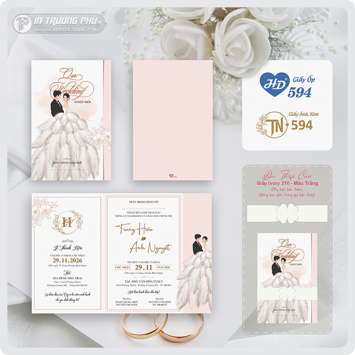 Thiệp cưới HD594