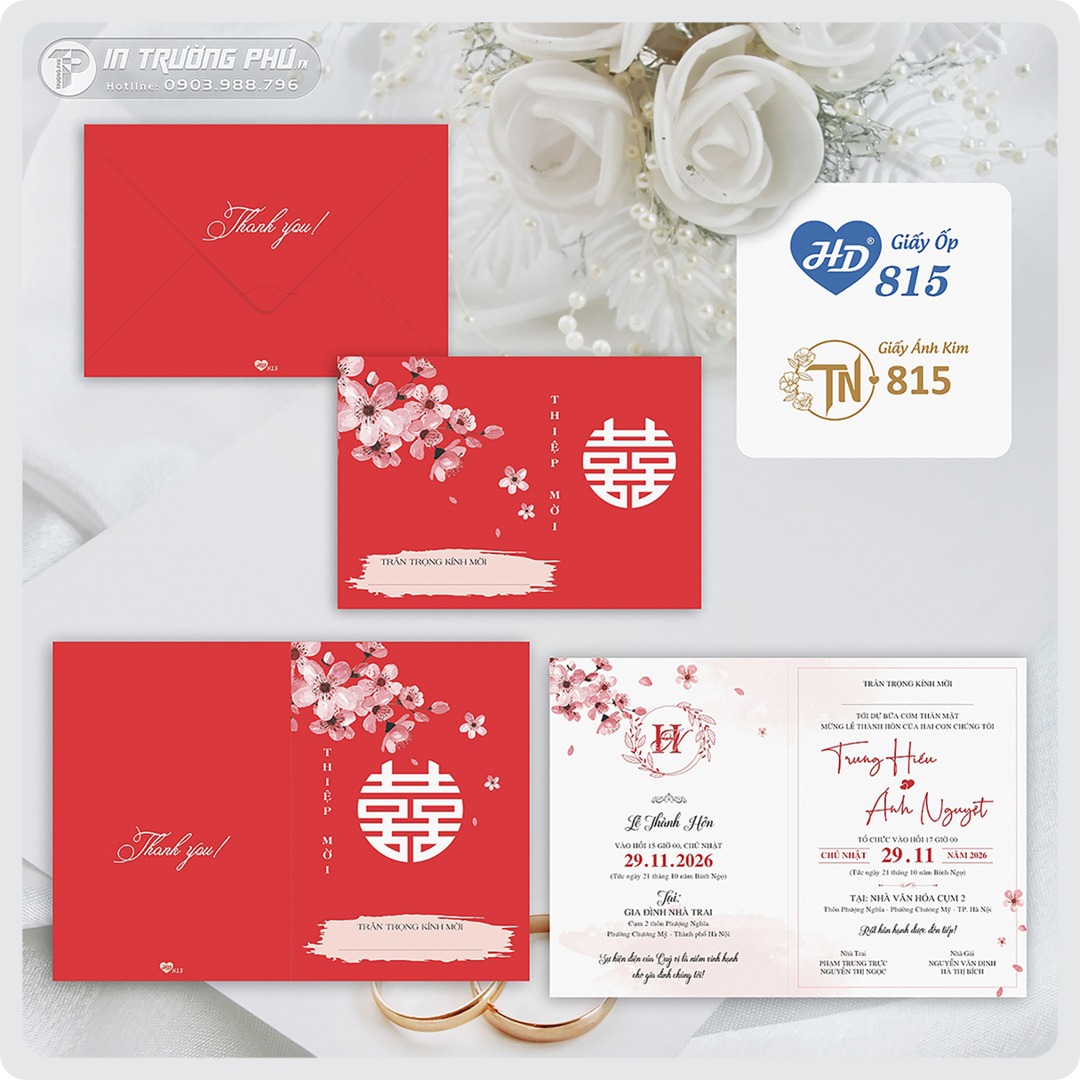 Thiệp cưới HD815