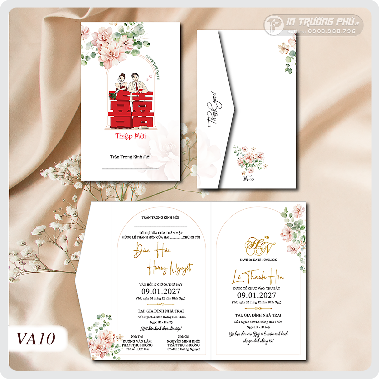 Thiệp cưới VA10