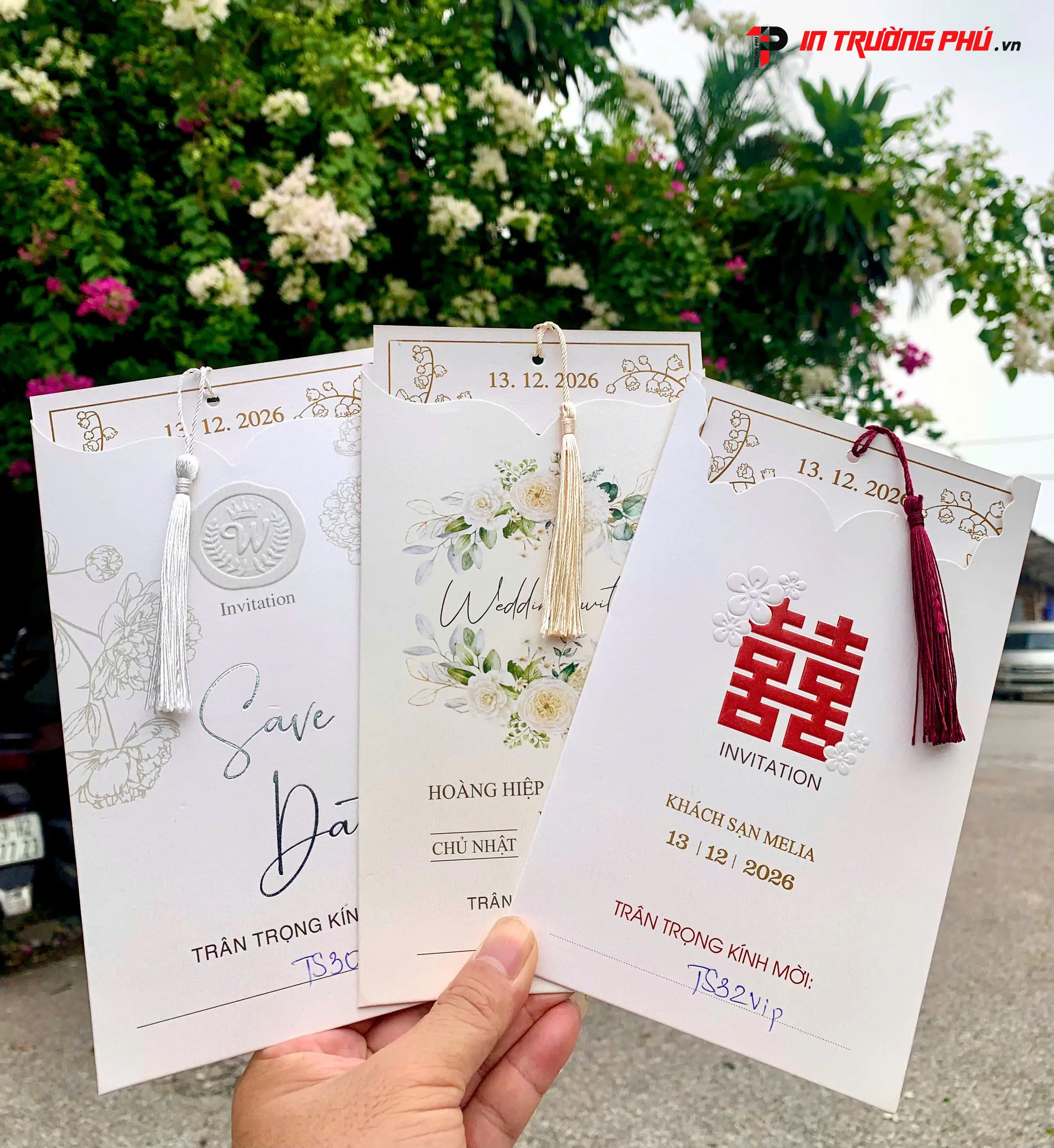 Thiệp cưới cao cấp - in tại IN TRƯỜNG PHÚ