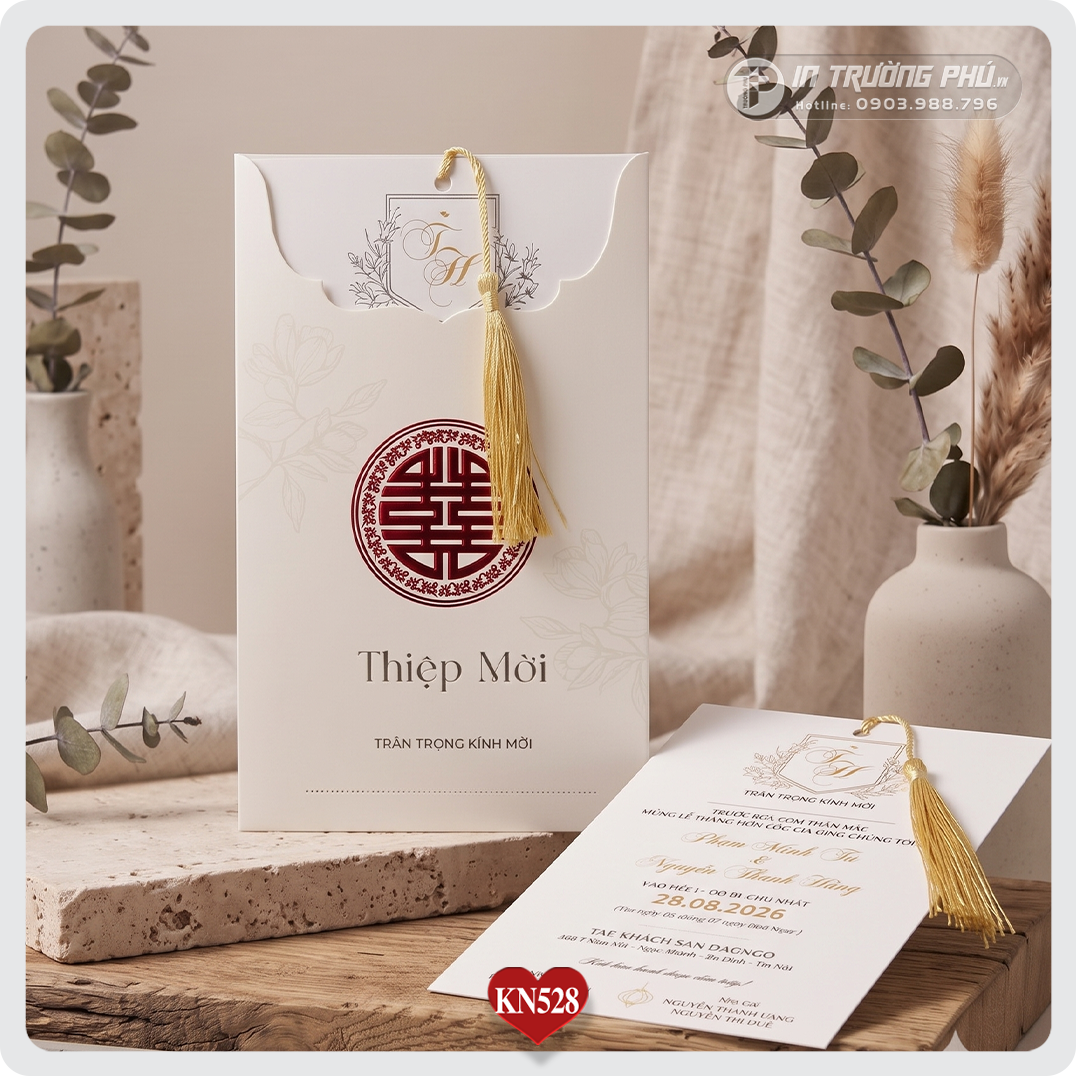 Thiệp cưới cao cấp-KN528