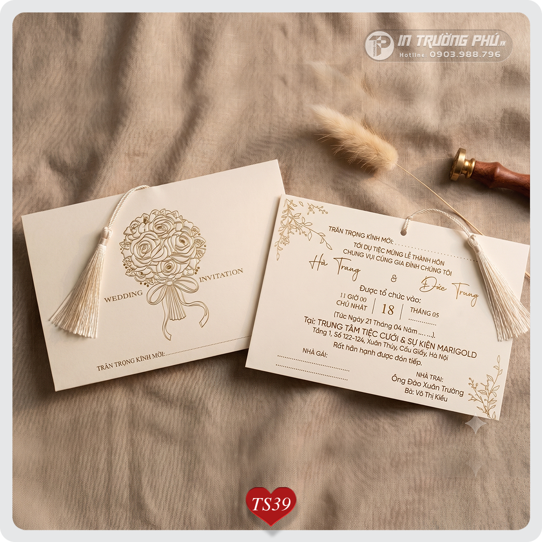 Thiệp cưới cao cấp-TS39