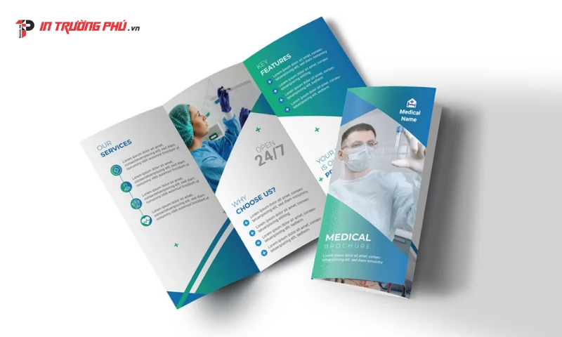 thiết kế brochure gấp 3 đ&uacute;ng bố cục
