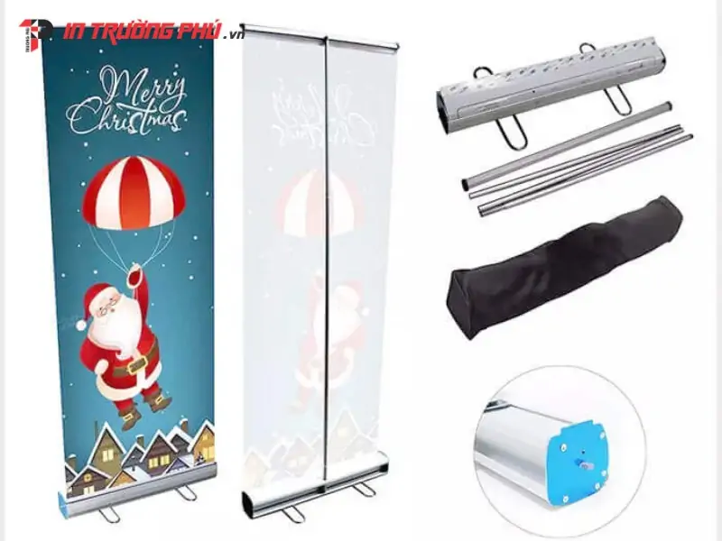  Ch&acirc;n Standee cuốn nh&ocirc;m chữ I