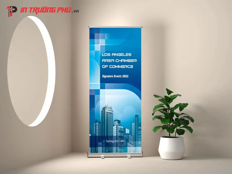  Ch&acirc;n Standee cuốn nh&ocirc;m chữ I